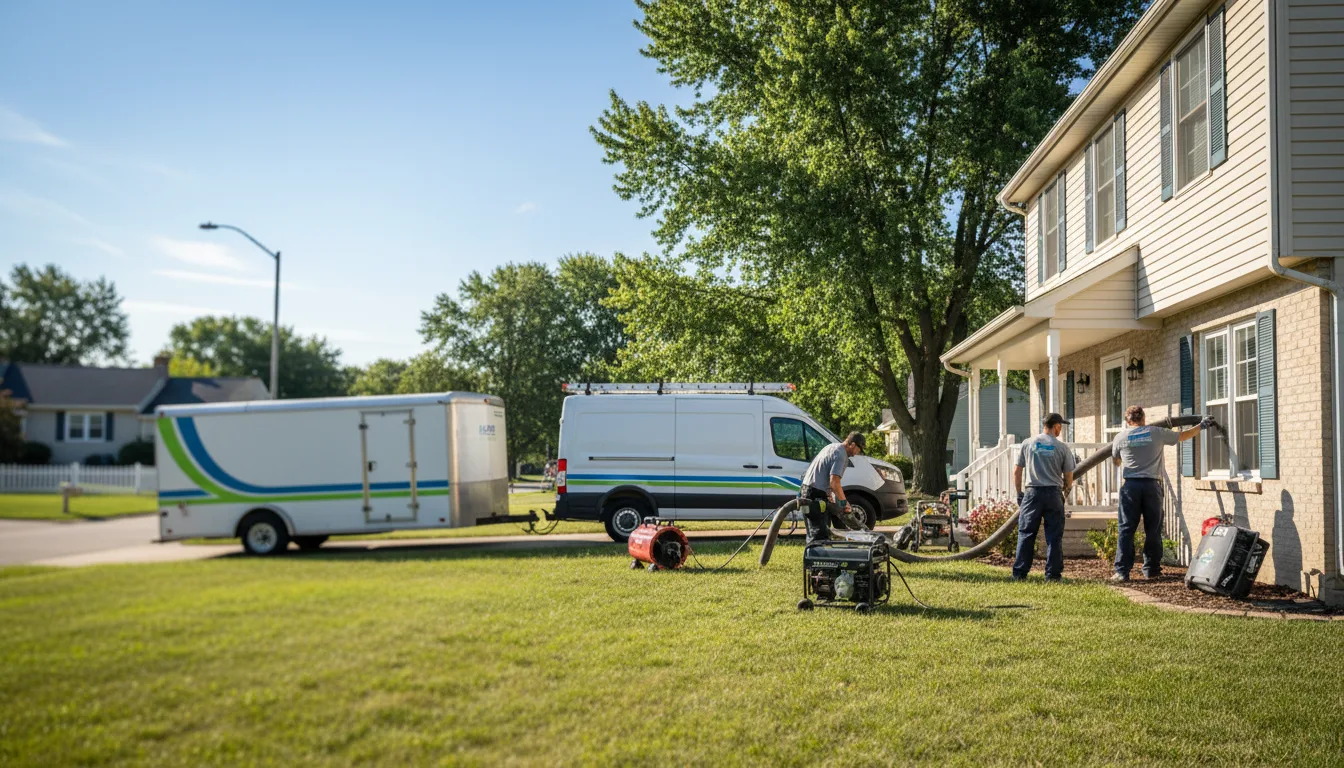 Flooded Basement Restoration And Cleanup With Repair in Bluff Springs, IL near me